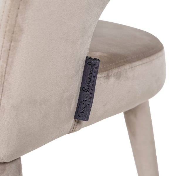 Eetkamerstoel Gia khaki velvet fire retardant Richmond Interiors - Afbeelding 5