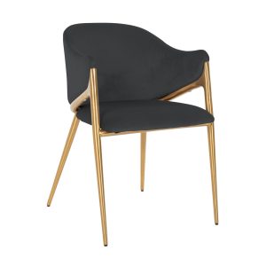 Eetkamerstoel Gwen quartz anthracite fire retardant Richmond Interiors