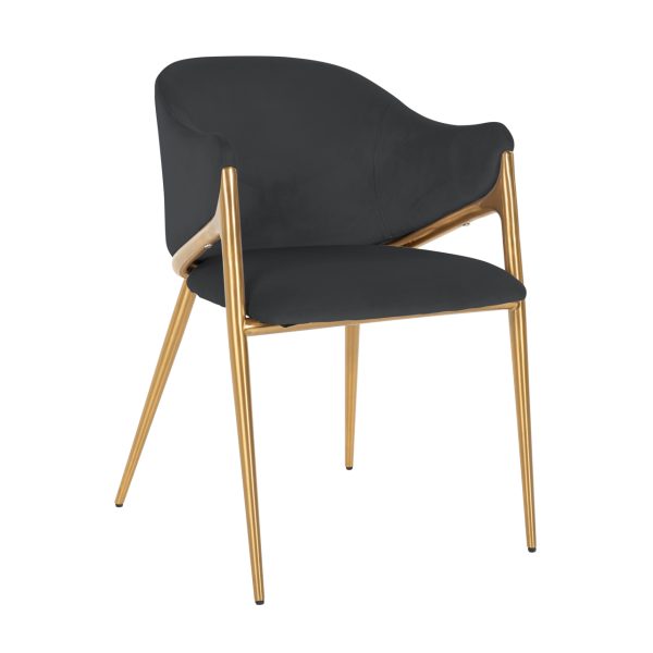 Eetkamerstoel Gwen quartz anthracite fire retardant Richmond Interiors