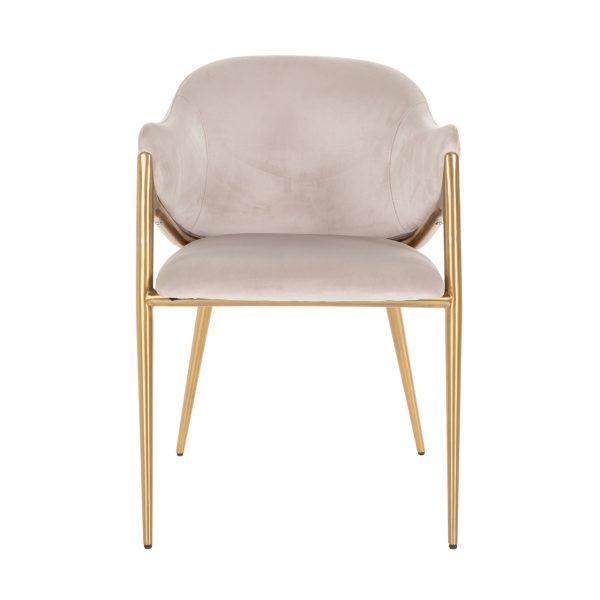 Eetkamerstoel Gwen khaki velvet fire retardant Richmond Interiors - Afbeelding 4