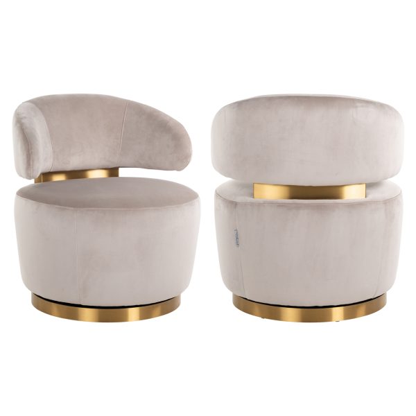 Lounge stoel Maxime khaki velvet Richmond Interiors
