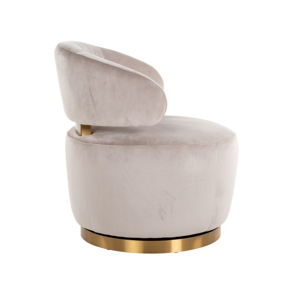 Lounge stoel Maxime khaki velvet Richmond Interiors - Afbeelding 3