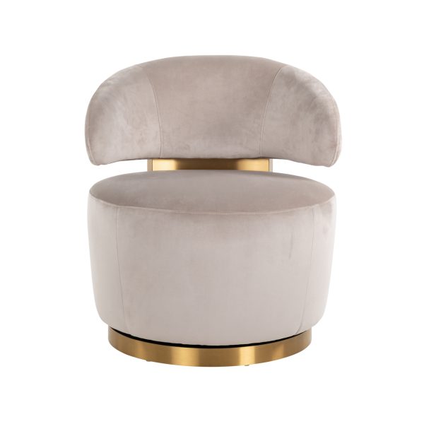 Lounge stoel Maxime khaki velvet Richmond Interiors - Afbeelding 5