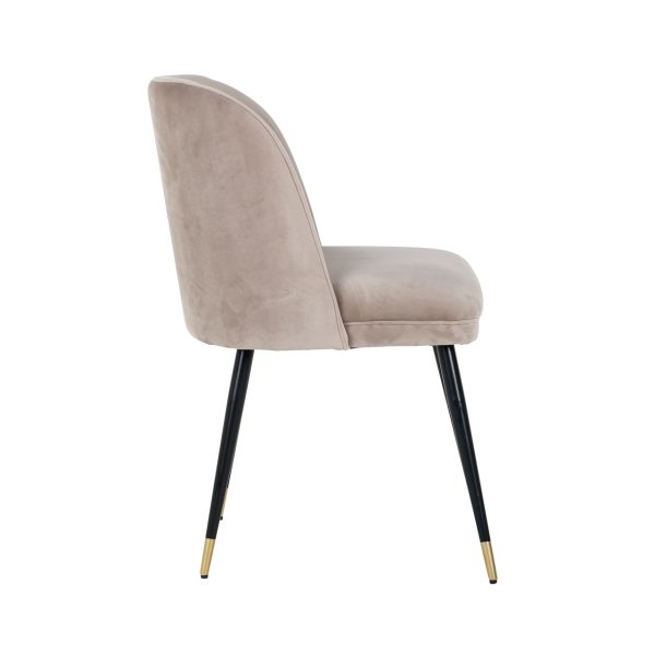 Eetkamerstoel Alicia khaki velvet fire retardant Richmond Interiors - Afbeelding 2