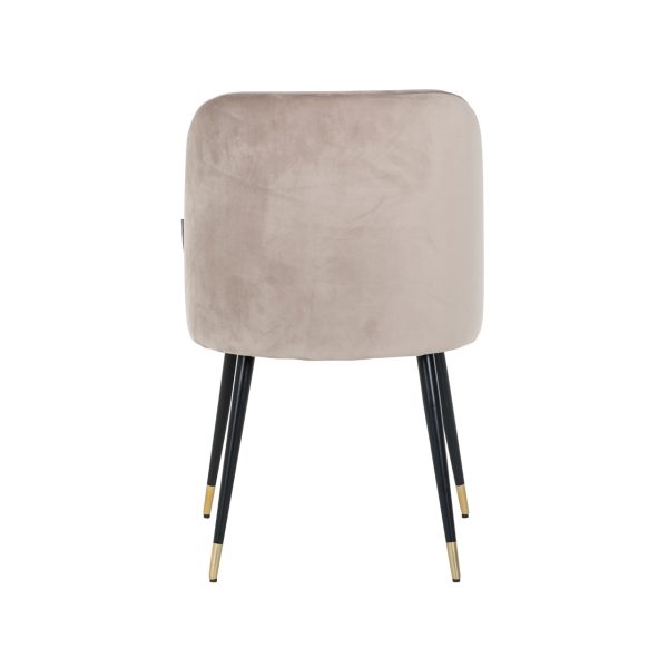 Eetkamerstoel Alicia khaki velvet fire retardant Richmond Interiors - Afbeelding 3