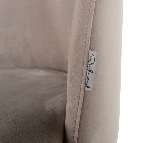 Eetkamerstoel Alicia khaki velvet fire retardant Richmond Interiors - Afbeelding 5