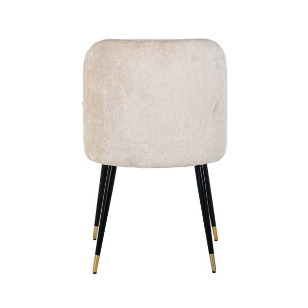 Eetkamerstoel Alicia FR white chenille fire retardant Richmond Interiors - Afbeelding 2