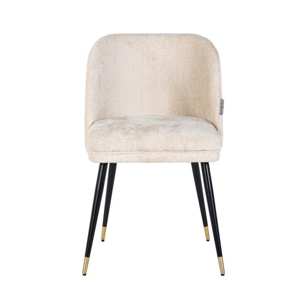 Eetkamerstoel Alicia FR white chenille fire retardant Richmond Interiors - Afbeelding 3