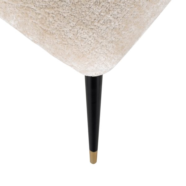 Eetkamerstoel Alicia FR white chenille fire retardant Richmond Interiors - Afbeelding 6
