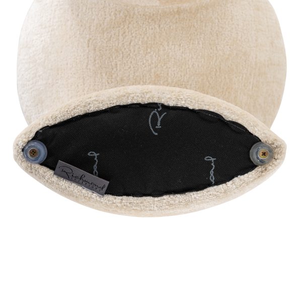 Poef & Voetenbank Fargo white chenille Richmond Interiors - Afbeelding 4