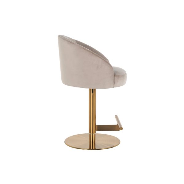 Barstoel Zabi khaki velvet Richmond Interiors - Afbeelding 3