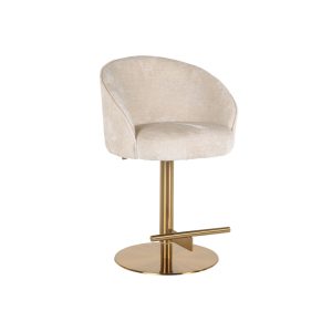 Barstoel Zabi white chenille Richmond Interiors