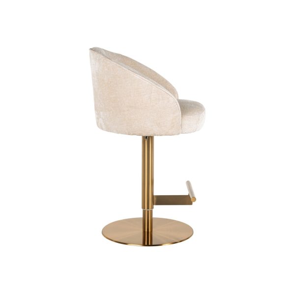 Barstoel Zabi white chenille Richmond Interiors - Afbeelding 3