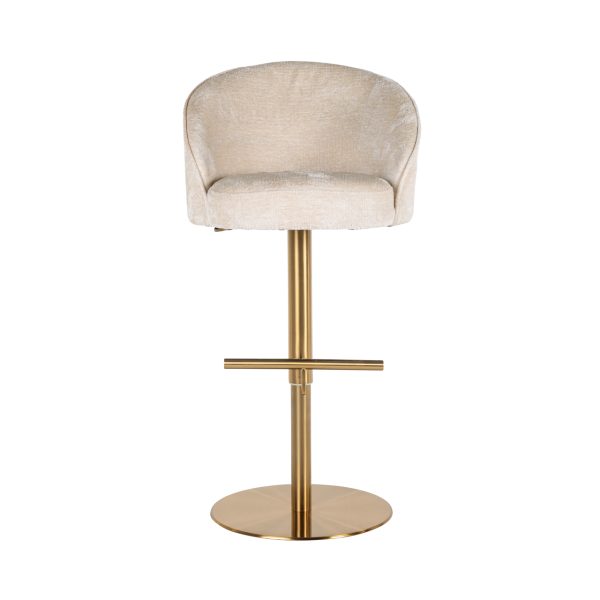 Barstoel Zabi white chenille Richmond Interiors - Afbeelding 6