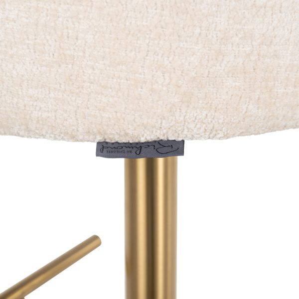 Barstoel Zabi white chenille Richmond Interiors - Afbeelding 7