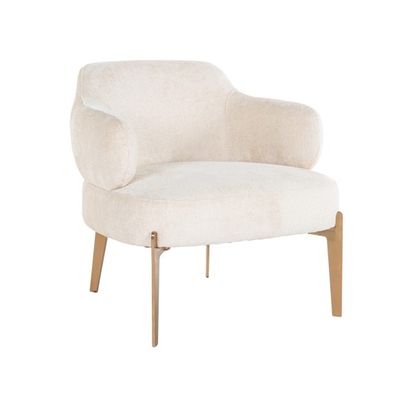 Lounge stoel Venus white chenille Richmond Interiors - Afbeelding 2