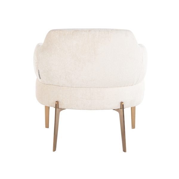 Lounge stoel Venus white chenille Richmond Interiors - Afbeelding 4