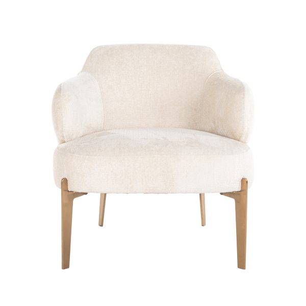 Lounge stoel Venus white chenille Richmond Interiors - Afbeelding 5