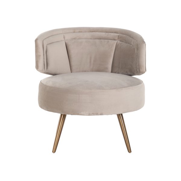 Lounge stoel Hazel khaki velvet fire retardant Richmond Interiors - Afbeelding 5