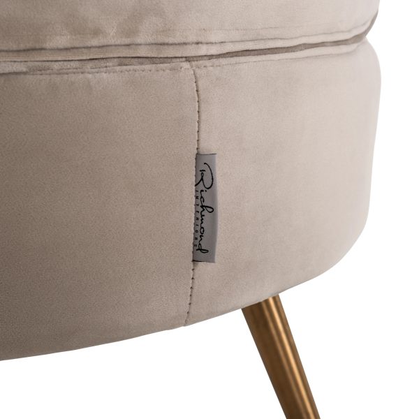 Lounge stoel Hazel khaki velvet fire retardant Richmond Interiors - Afbeelding 6