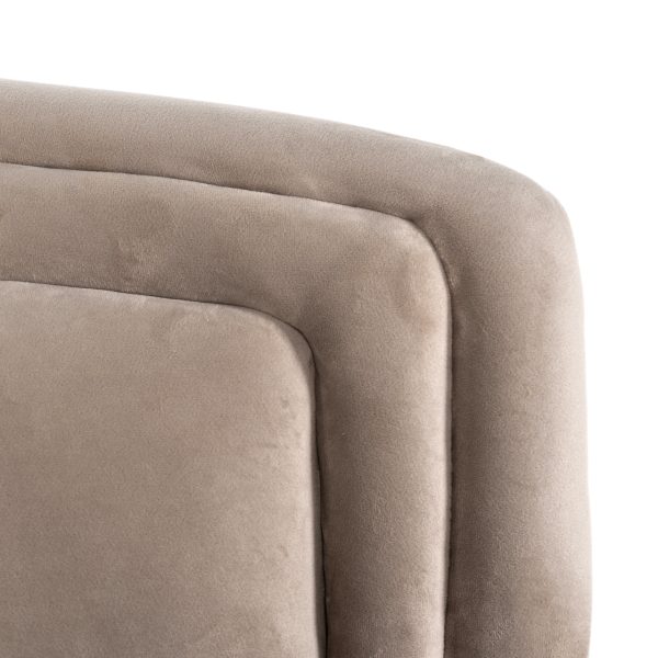 Lounge stoel Hazel khaki velvet fire retardant Richmond Interiors - Afbeelding 7