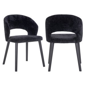 Eetkamerstoel Savoy black chenille Richmond Interiors