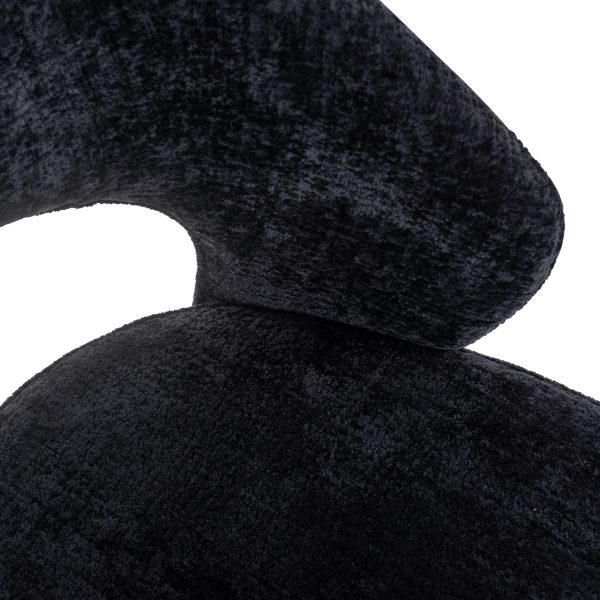 Eetkamerstoel Savoy black chenille Richmond Interiors - Afbeelding 7