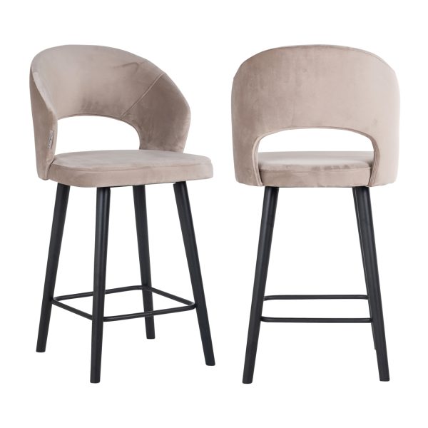 Counterstoel Savoy khaki velvet Richmond Interiors