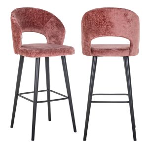 Barstoel Savoy rose chenille Richmond Interiors