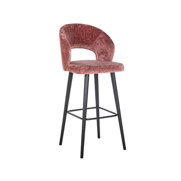 Barstoel Savoy rose chenille Richmond Interiors - Afbeelding 2