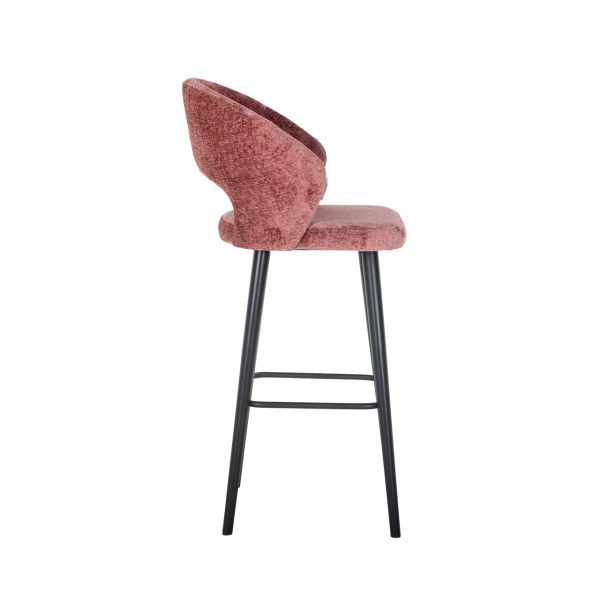 Barstoel Savoy rose chenille Richmond Interiors - Afbeelding 3