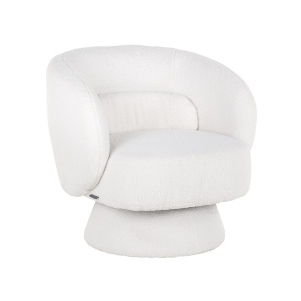 Lounge stoel Senna white furry Richmond Interiors - Afbeelding 2