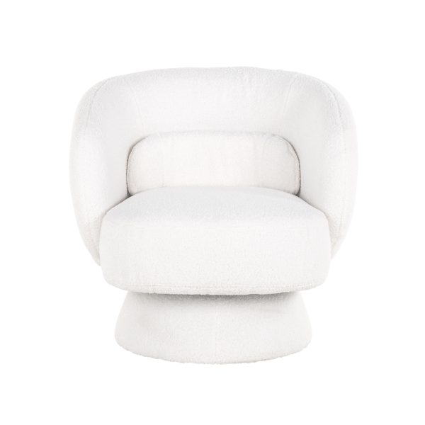 Lounge stoel Senna white furry Richmond Interiors - Afbeelding 5