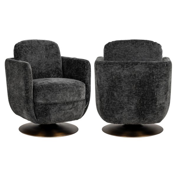Lounge stoel Turner graphite island Richmond Interiors