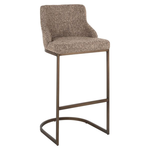 Barstoel Bolton brown tweed (Set of 2) Richmond Interiors - Afbeelding 2