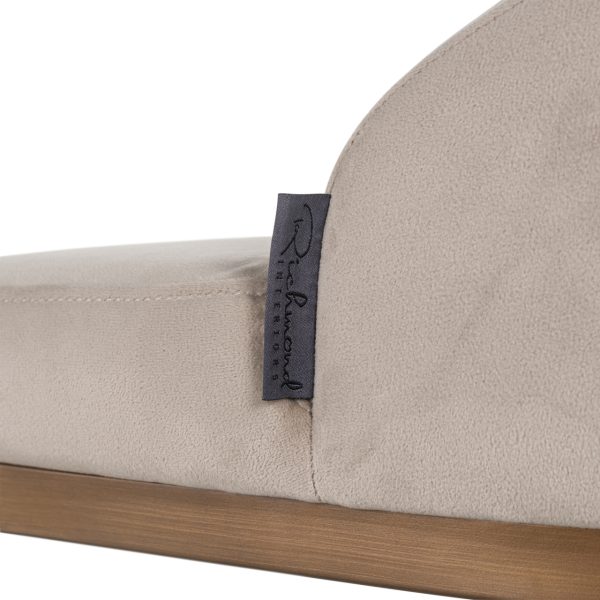Barstoel Bolton khaki velvet brushed gold fire retardant (Set of 2) Richmond Interiors - Afbeelding 6