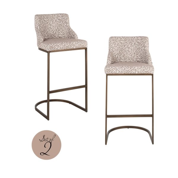 Barstoel Bolton natural geo (Set of 2) Richmond Interiors