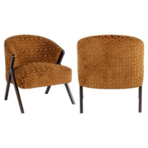 Lounge stoel Mia old gold triangle Richmond Interiors