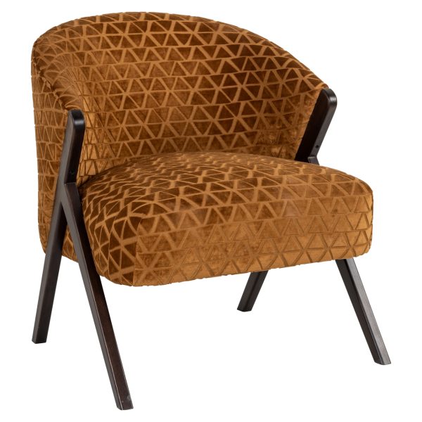 Lounge stoel Mia old gold triangle Richmond Interiors - Afbeelding 2