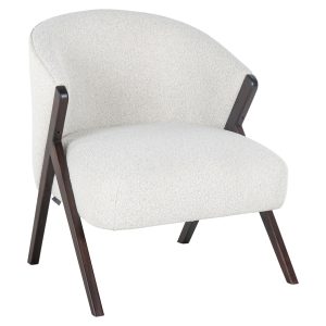 Lounge stoel Mia white bouclé Richmond Interiors