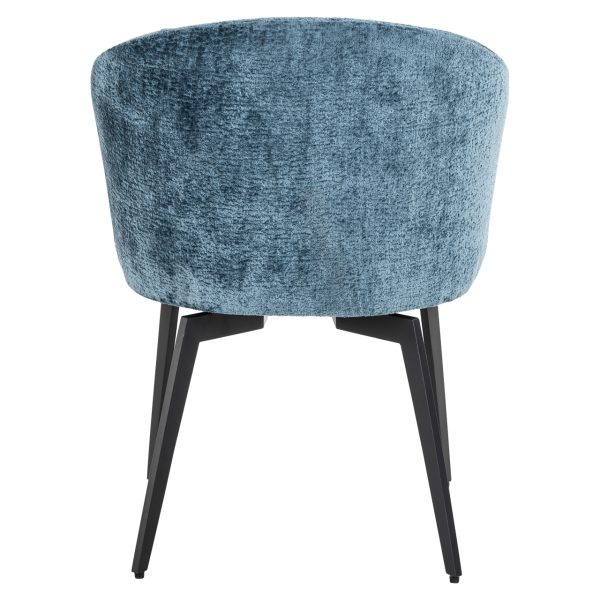 Eetkamerstoel Amphara blue chenille fire retardant Richmond Interiors - Afbeelding 4