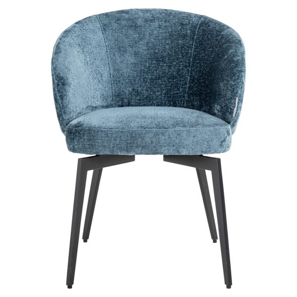 Eetkamerstoel Amphara blue chenille fire retardant Richmond Interiors - Afbeelding 5