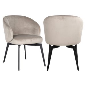 Eetkamerstoel Amphara khaki velvet fire retardant Richmond Interiors