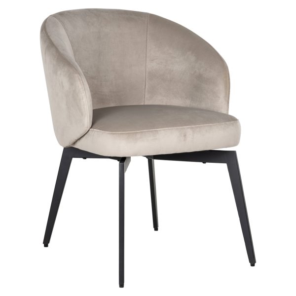 Eetkamerstoel Amphara khaki velvet fire retardant Richmond Interiors - Afbeelding 2