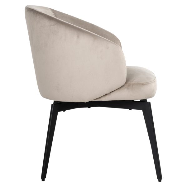 Eetkamerstoel Amphara khaki velvet fire retardant Richmond Interiors - Afbeelding 3