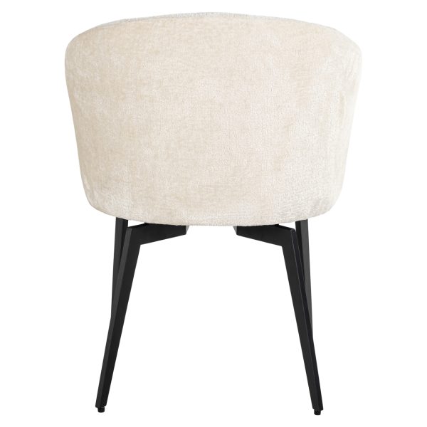 Eetkamerstoel Amphara FR white chenille fire retardant Richmond Interiors - Afbeelding 4