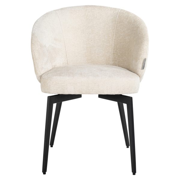 Eetkamerstoel Amphara FR white chenille fire retardant Richmond Interiors - Afbeelding 5