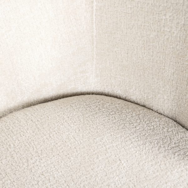 Eetkamerstoel Amphara FR white chenille fire retardant Richmond Interiors - Afbeelding 7