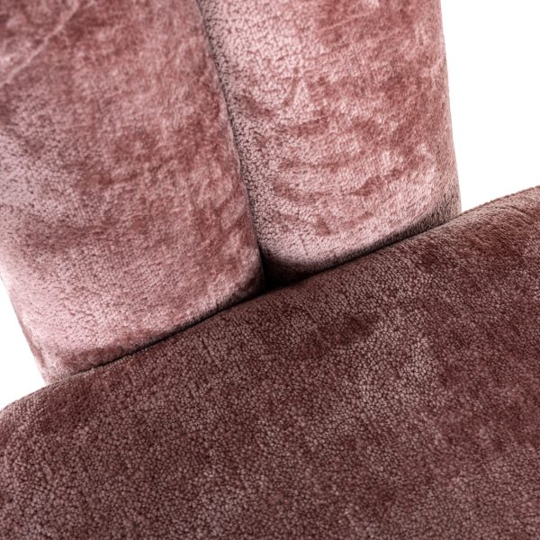 Lounge stoel Dana rose chenille Richmond Interiors - Afbeelding 6