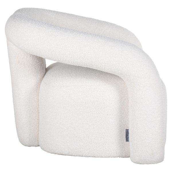 Lounge stoel Dana white furry Richmond Interiors - Afbeelding 2